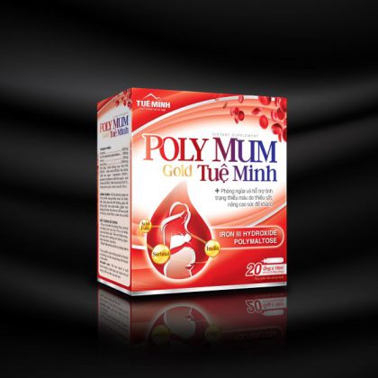 Poly Mum Gold Tuệ Minh – Giúp Bổ Sung Sắt, Acid Folic Cho Cơ Thể